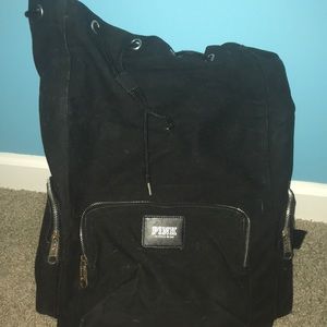 VS Pink drawstring bookbag (slightly used)